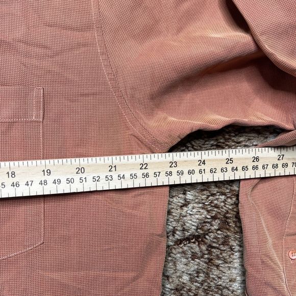 Bugatchi Uono Men's Shirt Size Large Button Down Orange - Picture 7 of 10